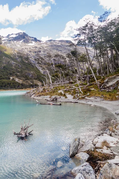 Laguna esmeralda auf Feuerland — Stockfoto