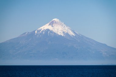 View of Osorno volcano clipart