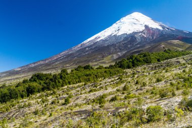 Osorno volkanın görünümü