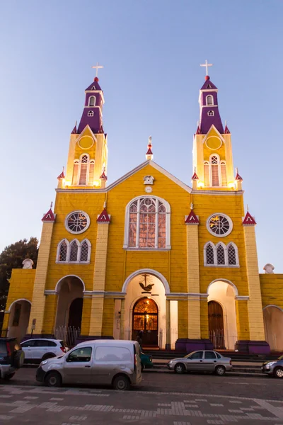 San Francisco 教会在卡斯特罗，智利 — 图库照片