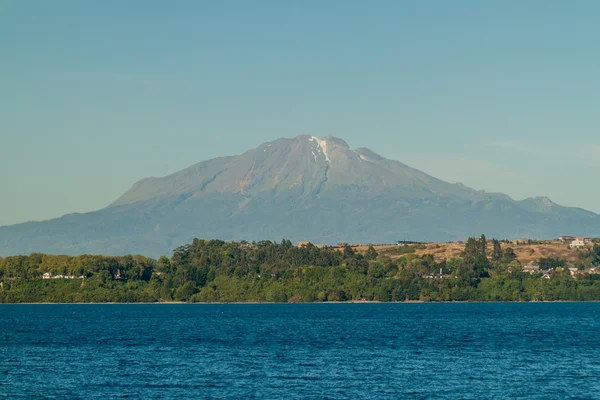 Vista do vulcão Calbuco — Fotografia de Stock