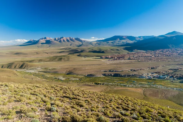 Krajina bolivijské Altiplano — Stock fotografie