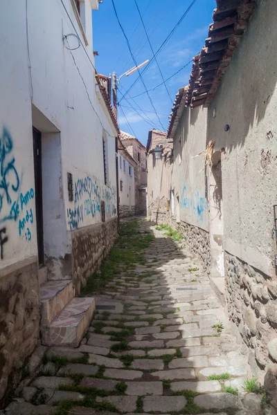 Widok ulicy w zabytkowym centrum Potosi — Zdjęcie stockowe