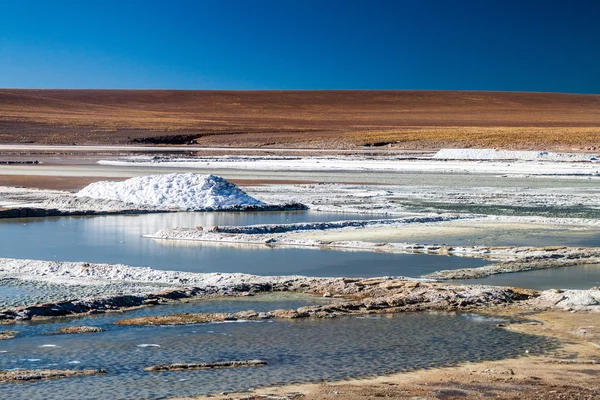 Salar de Chalviri zout flat in Bolivia — Stockfoto