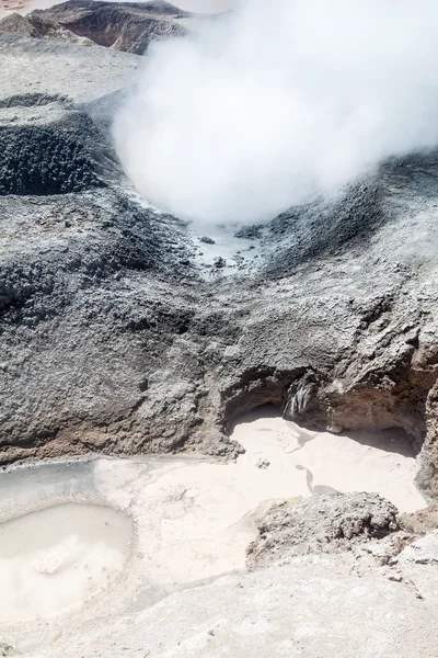 Geyser basin Sol de Manana — Stock Photo, Image