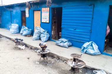 El Alto, Bolivya bir yerel cadı Pazar küçük tezgahları