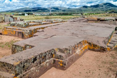 Pumapunku ruins in Bolivia clipart