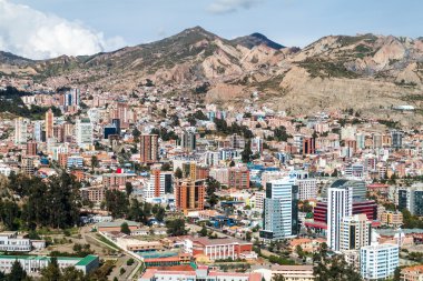 La Paz, havadan görünümü