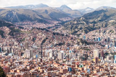 La Paz, havadan görünümü