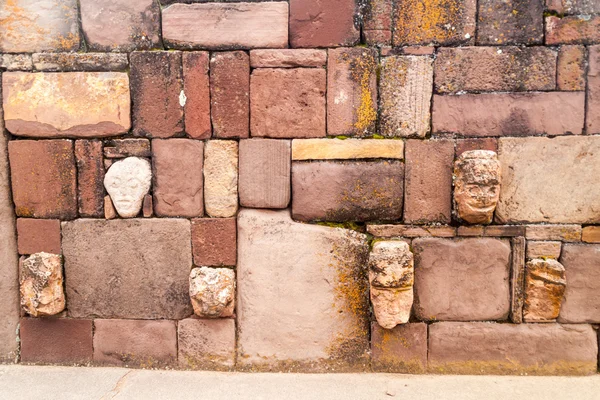 Dettaglio della struttura Kalasasaya a Tiwanaku — Foto Stock