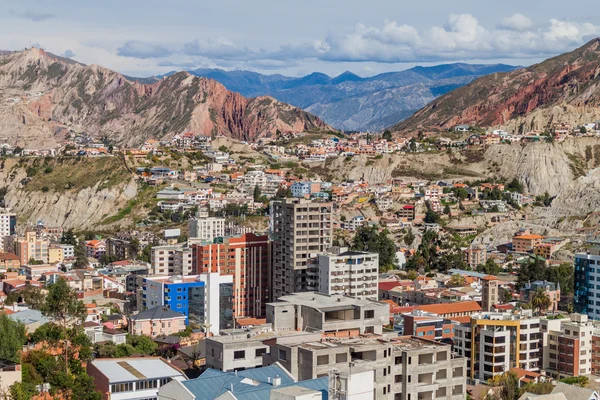 Letecký pohled na La Paz — Stock fotografie