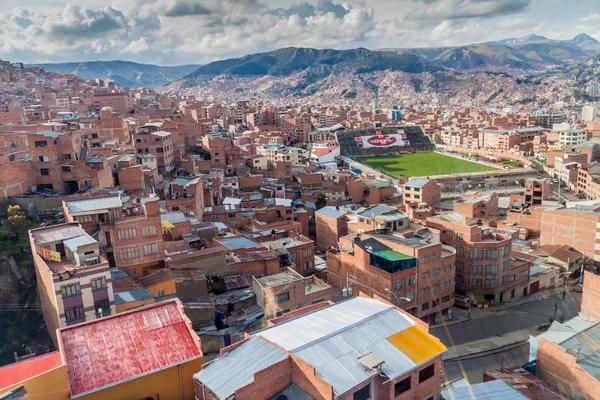 Vue aérienne de La Paz — Photo