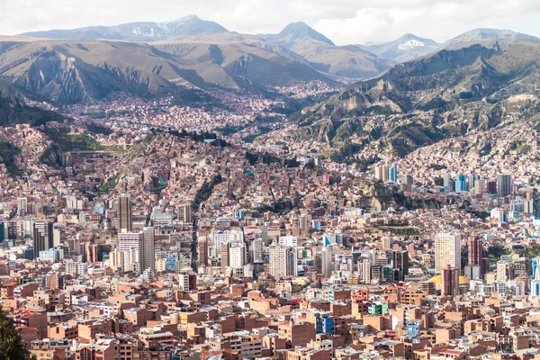 Aerial view of La Paz — Stock Photo, Image