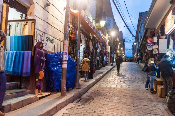 Strada in un centro storico di La Paz — Foto Stock
