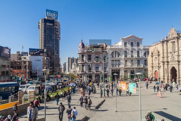 Plaza San Francisco en el centro de La Paz —  Fotos de Stock