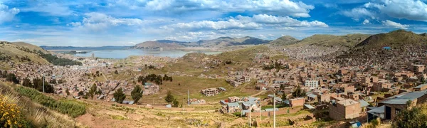 Vista aérea de Puno — Fotografia de Stock