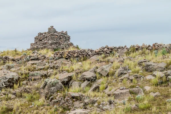 Stone wall of a temple — Stock Photo, Image