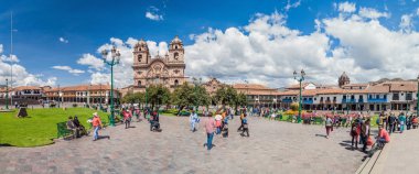 Plaza de Armas Meydanı Cuzco, Peru.