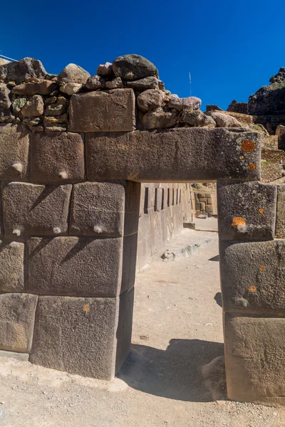 Inca ruiny w mieście Ollantaytambo — Zdjęcie stockowe