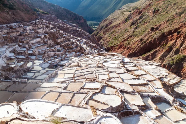 いんか族の神聖な谷で塩抽出鍋 — ストック写真