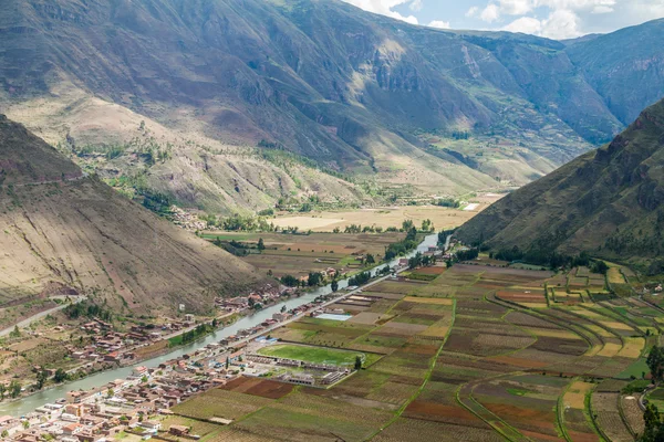 Veduta aerea della Valle Sacra degli Incas — Foto Stock