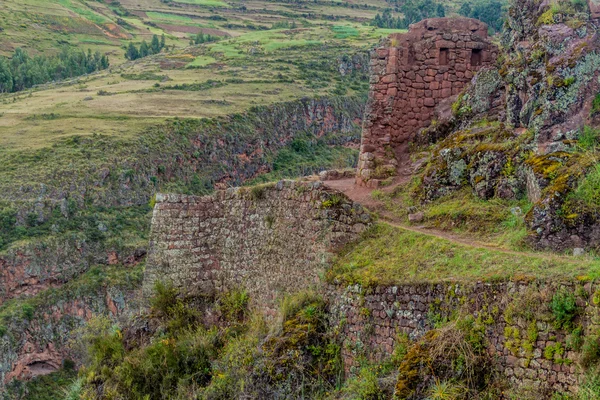 Ruiny pisac w peru — Zdjęcie stockowe