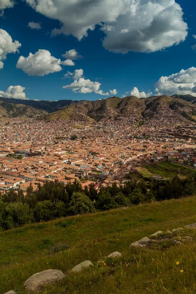 A légi felvétel a cuzco — Stock Fotó