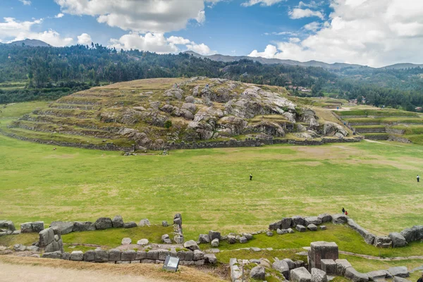 Руины инков Саксайвамана возле Куско — стоковое фото