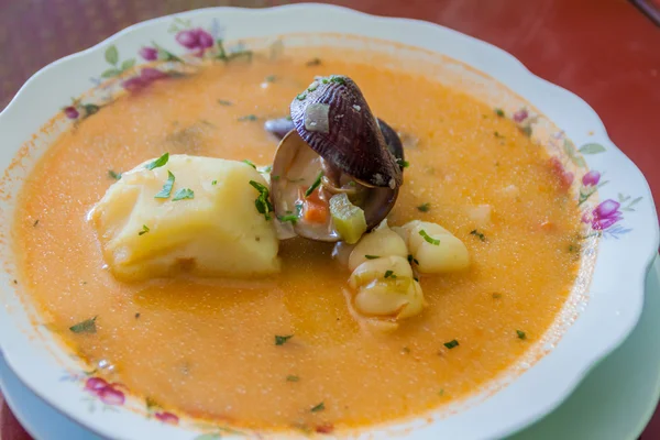 Молюск суп в Перу — стокове фото