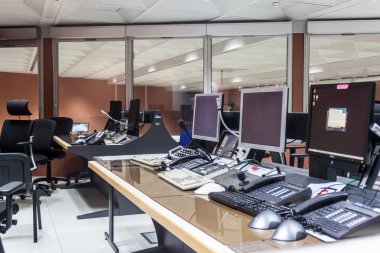 Guiana Uzay Merkezi'ndeki kontrol merkezi