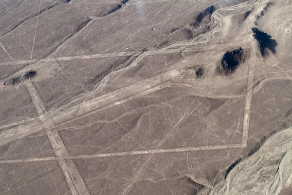 Linesnazca planině Nazca, velrybu obrázek viditelný — Stock fotografie
