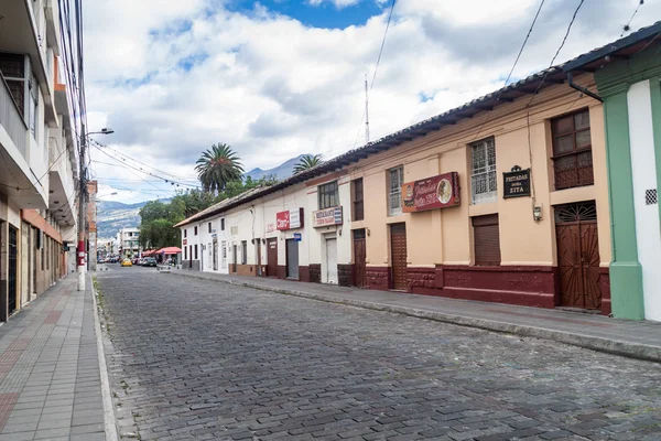 Straße im zentrum von ibarra-stadt, ecuador — Stockfoto