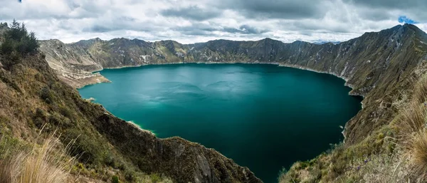 Laguna Quilotoa v Ekvádoru — Stock fotografie