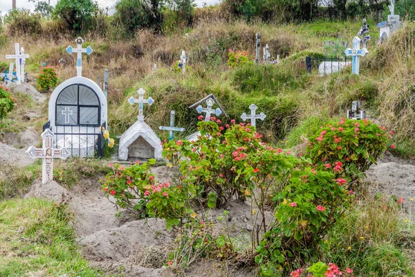 Cimitero rustico in Ecuador — Foto Stock