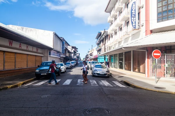 Strada nel centro di Cayenne — Foto Stock