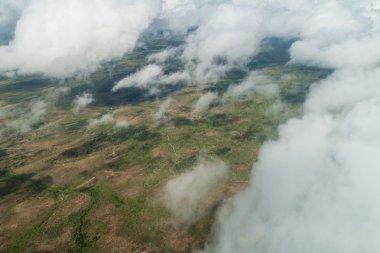 Venezuela'da ladscape bulutlar ile