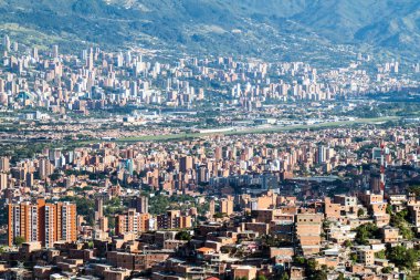 Medellin havadan görünümü