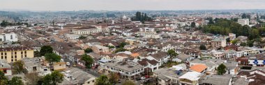 Aerial view of Popayan clipart