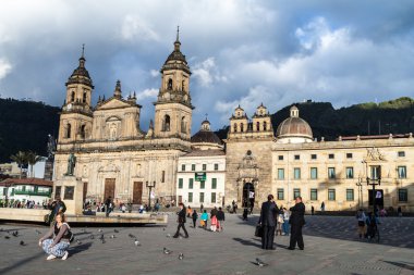 Bolivar kare de Bogota Merkezi
