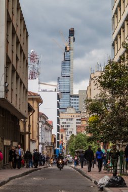 Bogota şehir merkezinde Bacata gökdelen 