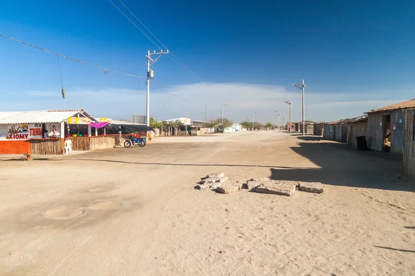 Small fishing village Cabo de la Vela — Stock Photo, Image