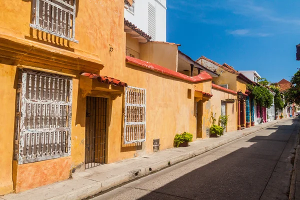 Rua no centro de Cartagena — Fotografia de Stock