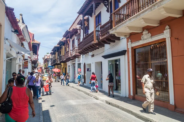 Alte häuser in cartagena — Stockfoto