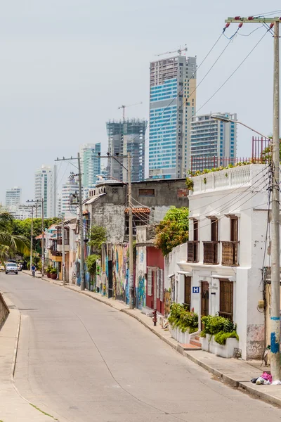 Strada nel centro di Cartagena — Foto Stock