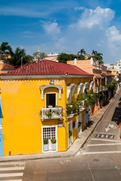 Calle en el centro de Cartagena —  Fotos de Stock