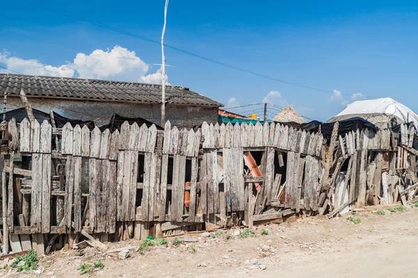 Recinzione in legno nel villaggio di Bocachica — Foto Stock