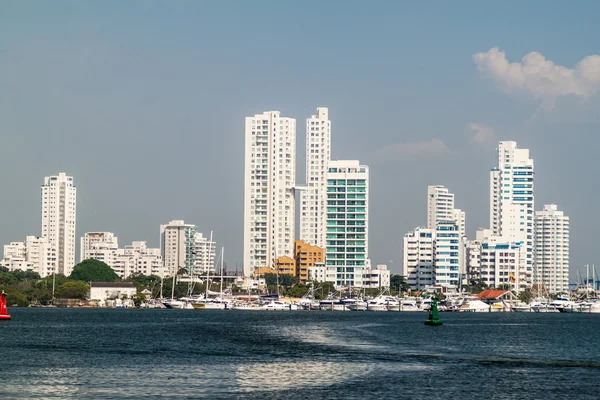Wieżowce w dzielnicy Boca Grande Cartagena — Zdjęcie stockowe