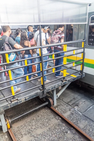 San Antonio station i Medellin tunnelbana — Stockfoto