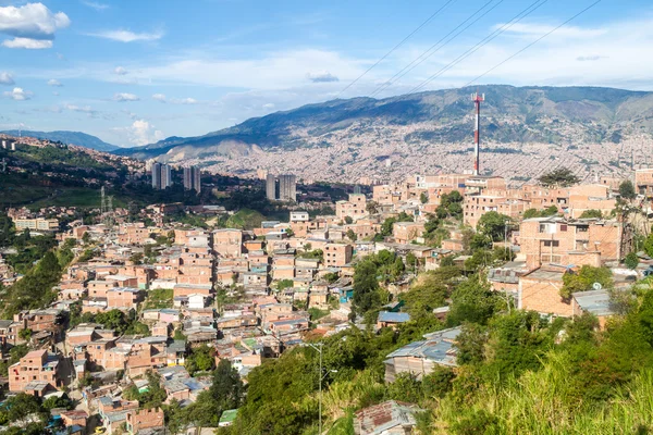 Letecký pohled na Medellín — Stock fotografie