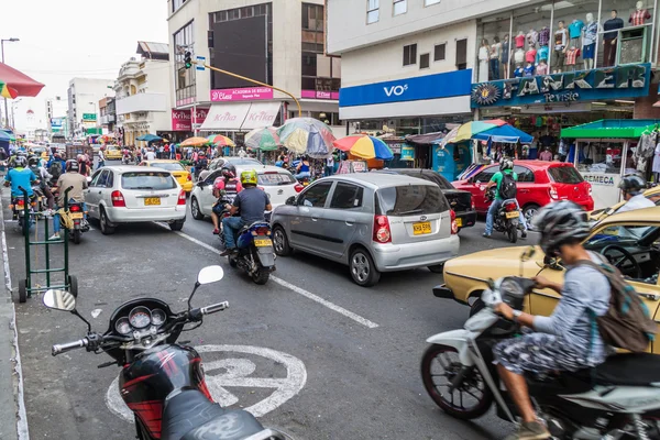 Strada nel centro di Cali — Foto Stock